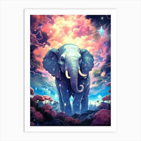 Elephant In The Sky Art Print