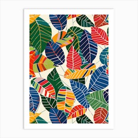 Colorful Leaves 10 Art Print