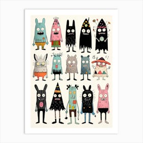 Monsters 2 Art Print