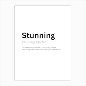 Stunning Definition Meaning Art Print