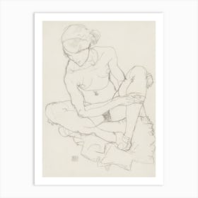Untitled, Egon Schiele Art Print