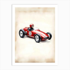 Racing Car Art Print