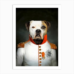 Kind Pitbull Mozart Pet Portraits Art Print