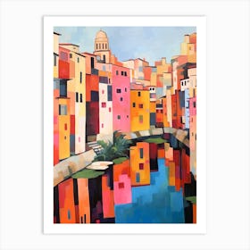 Girona Spain 3 Fauvist Painting Art Print