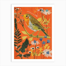 Spring Birds Robin 5 Art Print