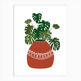 Monstera Plant Art Print