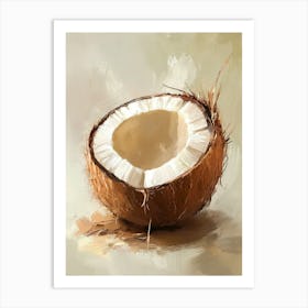 Coconut Oil Painting Art Print