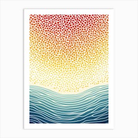 Sunset Over The Ocean 1 Art Print