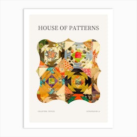 Textile Pattern Poster 13 Art Print