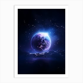 Planet In Space Art Print