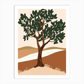 Tree In The Desert Art Print