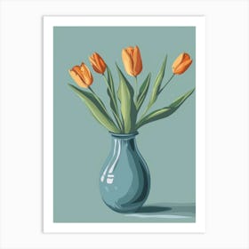 Tulips In A Vase 11 Art Print