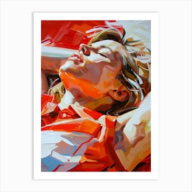 Woman Laying Down Art Print