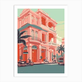 Ho Chi Minh City Vietnam Illustration 3 Art Print