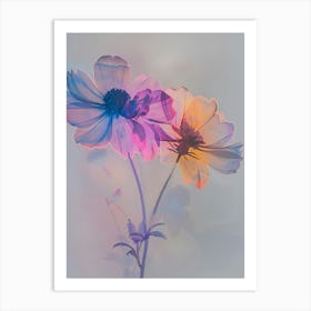 Iridescent Flower Cineraria 2 Art Print