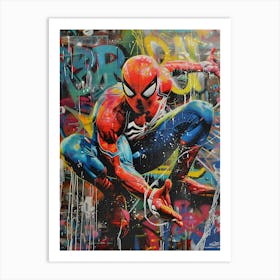 Pop art Spiderman Art Print