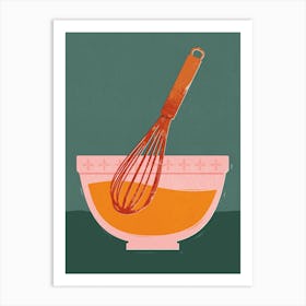 Whisk And Mixing Bowl Art Print
