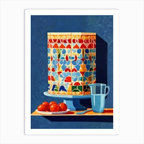 Tiled Cake Art Print