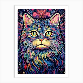 Nebula Furgo, Psychedelic Cats series Art Print