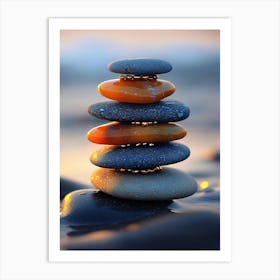 Balancing Stones Art Print