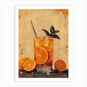 Orange Cocktail 44 Art Print