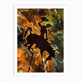 Wyoming Cowboys 1 Art Print