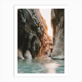 The Narrows Hiking Trail Art Print