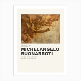 Museum Poster Inspired By Michelangelo Buonarroti 1 Art Print