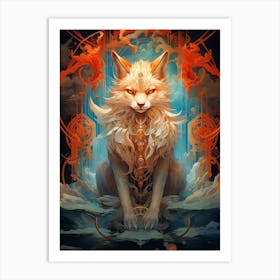 Foxes Art Print