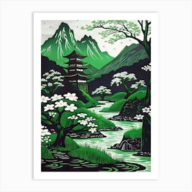 Japanese Landscape Art Print