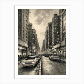 City At Night Art Print