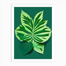 Calamint Leaf Vibrant Inspired 1 Art Print