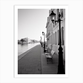 Brindisi, Italy, Black And White Photography 2 Art Print