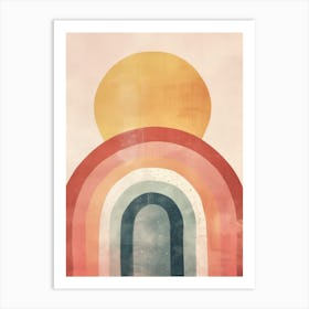 Rainbow Sun 1 Art Print