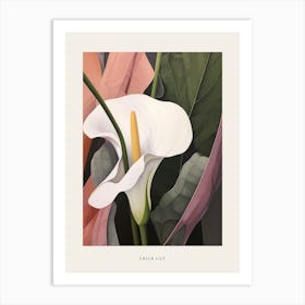 Flower Illustration Calla Lily 1 Poster Art Print