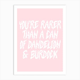 Dandelion And Burdock Art Print