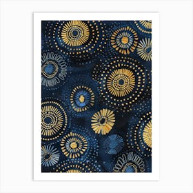 Blue-And-Gold 1 Art Print