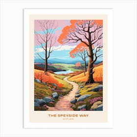 The Speyside Way Scotland Hike Poster Art Print