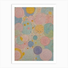 Pastel Scribbles Art Print