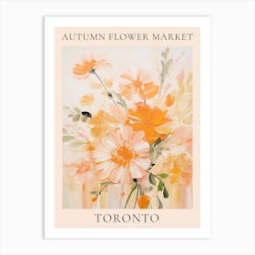 Autumn Flower Market Poster Toronto Art Print
