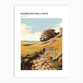 Hadrians Wall Path England 1 Hiking Trail Landscape Poster Art Print