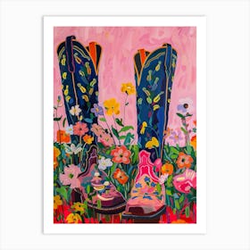 Cowboy Boots 2 Art Print