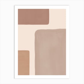 Muted Rectangle Abstract Art Print