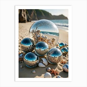 Sea Shells On The Beach Art Print