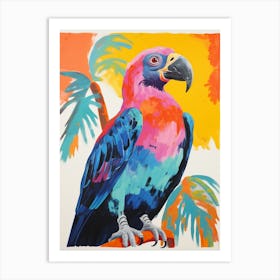 Colourful Bird Painting California Condor 1 Art Print