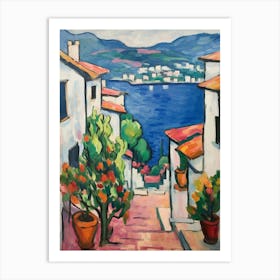Lake Como Italy 1 Fauvist Painting Art Print