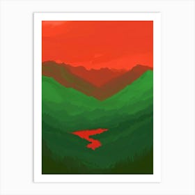 Landscape Painting 19 Art Print