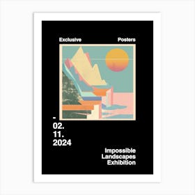 Impossible Landscapes Exhibition Archive Poster 27 Art Print