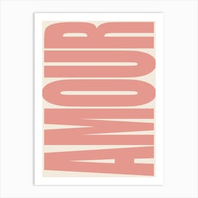 Amour - Pink Art Print