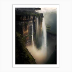 Tequendama Falls, Colombia Realistic Photograph (1) Art Print